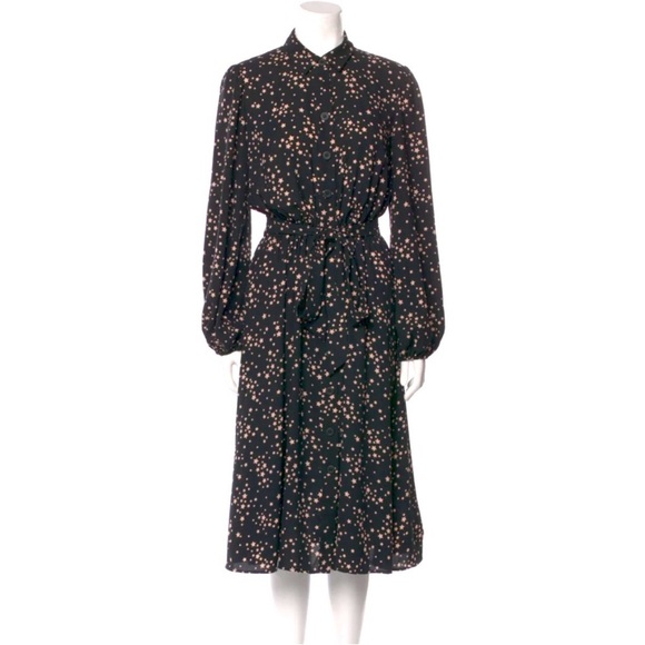 Kate Spade Scattered Stars Button-front Midi Shirt Dress - Picture 3 of 10